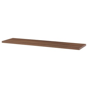 IKEA BERGSHULT shelf, 47 1/4x11 3/4 in Walnut Effect, Ikea Outlet | 0423PHJLE