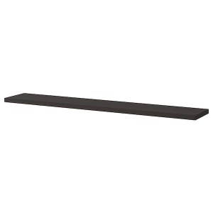 IKEA BERGSHULT shelf, 47 1/4x7 7/8 in Brown / Black, Ikea Outlet | 3842CYOLP