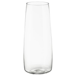 IKEA BERÄKNA Vase, clear glass, Height: 17 ¾ in, Ikea Outlet | 8951RWTMV