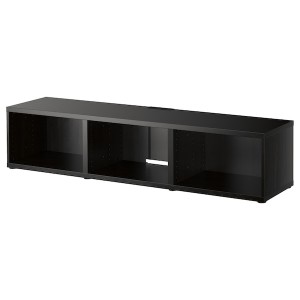 IKEA BESTÅ TV unit, 70 7/8x15 3/4x15 in Black / Brown, Ikea Outlet | 8641TAEIU