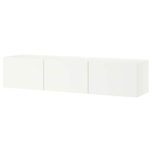 IKEA BESTÅ TV unit with doors, 70 7/8x16 1/2x15 in White / Lappviken White, Ikea Outlet | 7165CLGHK