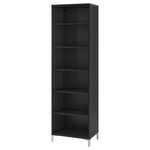 IKEA BESTÅ cabinet, 23 5/8x15 3/4x79 1/2 in Black / Brown, Ikea Outlet | 2160YZHIW