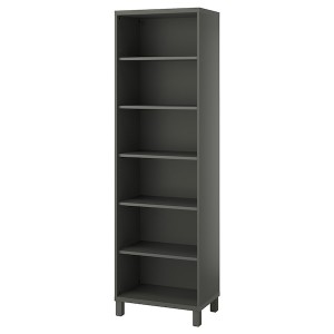 IKEA BESTÅ cabinet, dark gray, 23 5/8x15 3/4x79 1/2 in, Ikea Outlet | 8374BIRWM