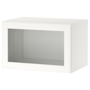 IKEA BESTÅ shelf unit with door, 23 5/8x16 1/2x15 in White / Ostvik White, Ikea Outlet | 3091EYOUN