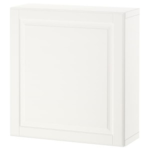 IKEA BESTÅ shelf unit with door, 23 5/8x8 5/8x25 1/4 in White / Smeviken White, Ikea Outlet | 2407EGLOA
