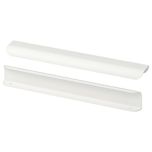 IKEA BILLSBRO handle, 12 in, 2 pack White, Ikea Outlet | 5341QMVEZ