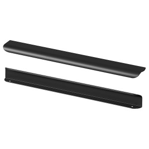 IKEA BILLSBRO handle, 15 in, 2 pack Anthracite, Ikea Outlet | 3796UDXEQ