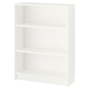IKEA BILLY Bookcase, 31 1/2x11x41 3/4 in White, Ikea Outlet | 6398QOSVT