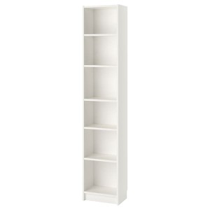 IKEA BILLY Bookcase, white, 15 3/4x11x79 1/2 in, Ikea Outlet | 8567AYQBM
