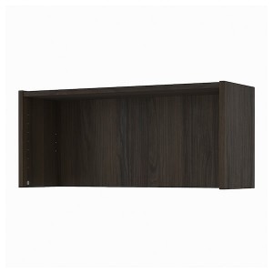 IKEA BILLY Height extension unit, 32x11x14 in Dark Brown Oak Effect, Ikea Outlet | 4159YQOHL