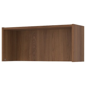 IKEA BILLY Height extension unit, 32x11x14 in Brown Walnut Effect, Ikea Outlet | 9801FYUHV