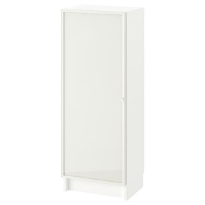 IKEA BILLY / HÖGBO bookcase comb w glass doors, 15 3/4x11 3/4x41 3/4 in White, Ikea Outlet | 5904OWELV