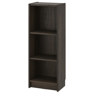 IKEA BILLY bookcase, 15 3/4x11x41 3/4 in Dark Brown Oak Effect, Ikea Outlet | 1326JHKTY