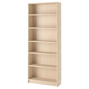 IKEA BILLY bookcase, 31 1/2x11x79 1/2 in Birch Effect, Ikea Outlet | 9043EOCFZ