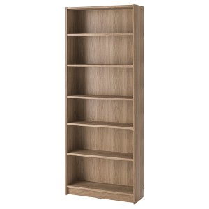 IKEA BILLY bookcase, 31 1/2x11x79 1/2 in Oak Effect, Ikea Outlet | 9123GVKYC