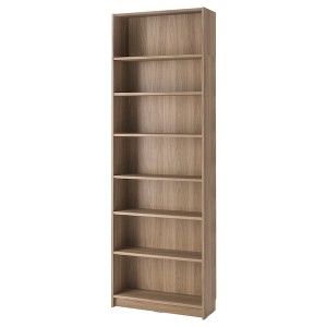 IKEA BILLY bookcase with height extension unit, 31 1/2x11x93 1/4 in Oak Effect, Ikea Outlet | 3246DUSMO