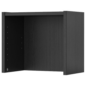 IKEA BILLY height extension unit, 16x11x14 in Black Oak Effect, Ikea Outlet | 0824IHPWM