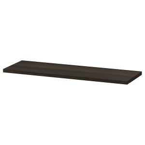 IKEA BILLY shelf, 30x10 in Dark Brown Oak Effect, Ikea Outlet | 9861XTWEN