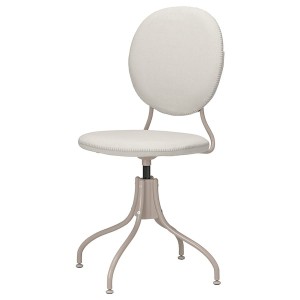 IKEA BJÖRKBERGET swivel chair Idekulla Beige, Ikea Outlet | 9076XTKDY