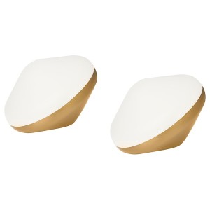 IKEA BJÖRKSPIREA LED decorative light, brass color diamond-shaped, 2 pack, Ikea Outlet | 6235LPWCX