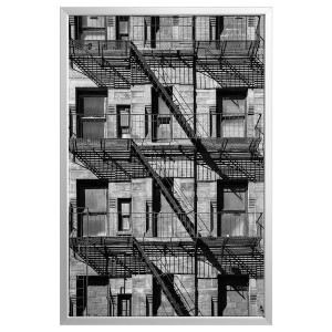 IKEA BJÖRKSTA picture and frame, 30 ¾x46 ½ in Balconies / Aluminum Color, Ikea Outlet | 1560JVGFR