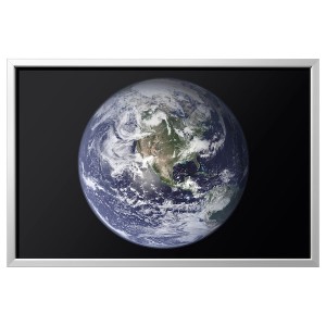 IKEA BJÖRKSTA picture and frame, 46 ½x30 ¾ in The Planet Earth / Aluminum Color, Ikea Outlet | 8762KYTRQ