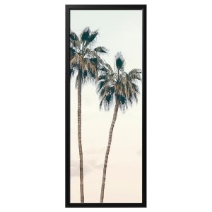 IKEA BJÖRKSTA picture and frame, sunset nostalgia/black, 22x55 in Black, Ikea Outlet | 0328EMBLD