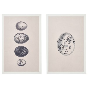 IKEA BJÖRNAMO art print on hollow wood, eggs, 7 ¾x11 ¾ in, 2 pack, Ikea Outlet | 0649OZFUK