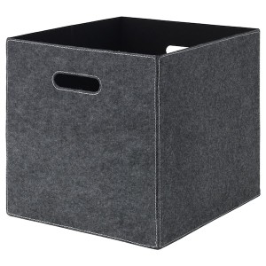 IKEA BLÄDDRA Box, gray, Ikea Outlet | 3527BCQRY
