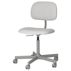 IKEA BLECKBERGET swivel chair Klovsta White / Gray, Ikea Outlet | 3719ARYGB