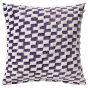 IKEA BLÅSKATA cushion cover, purple/patterned, 20x20 in, Ikea Outlet | 2173NFWPX