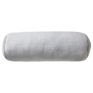 IKEA BLÅSKATA cushion, cylinder shaped/light gray, 31 in, Ikea Outlet | 6758QLBFH