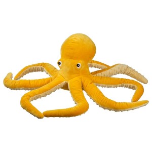 IKEA BLÅVINGAD soft toy, octopus/yellow, 20 in, Ikea Outlet | 7190CJYBG