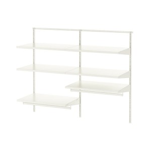 IKEA BOAXEL wardrobe combination, white, 49 1/8x15 3/4x39 5/8 in, Ikea Outlet | 8349QOCTD