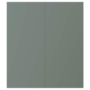 IKEA BODARP 2-p door/corner base cabinet set, gray-green, 13x30 in, Ikea Outlet | 8417AELPO