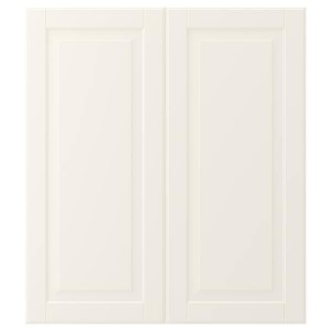 IKEA BODBYN 2-p door/corner base cabinet set, 13x30 in Off White, Ikea Outlet | 4087IZAQG