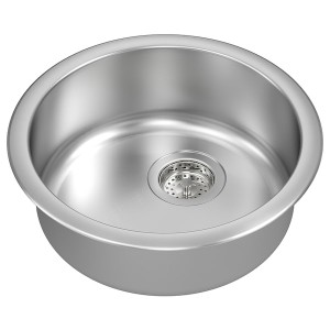 IKEA BOHOLMEN sink, stainless steel, 17 3/4 in, Ikea Outlet | 1476JTRZS