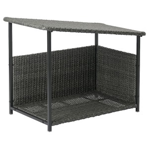 IKEA BOLMSÖ dog bed, outdoor dark gray, Ikea Outlet | 9715DEHPO