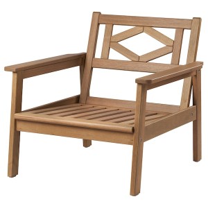 IKEA BONDHOLMEN armchair, outdoor, brown, Ikea Outlet | 1695SDMRF