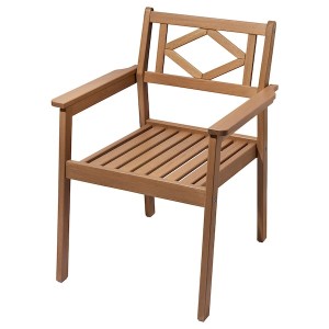 IKEA BONDHOLMEN armchair, outdoor, brown, Ikea Outlet | 5786HPLVG