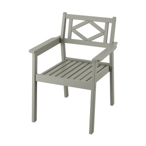 IKEA BONDHOLMEN armchair, outdoor, gray, Ikea Outlet | 3154LRVJZ
