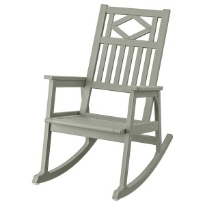 IKEA BONDHOLMEN rocking chair, outdoor, gray, Ikea Outlet | 2417PERFH