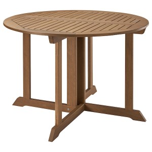 IKEA BONDHOLMEN table, outdoor, brown, 42 1/2 in, Ikea Outlet | 6493JTUAZ