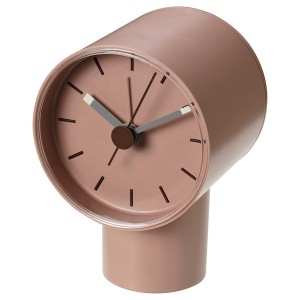 IKEA BONDTOLVAN alarm clock, analog/pale pink, 3 ¼x3 ½ in, Ikea Outlet | 1402AMZNP