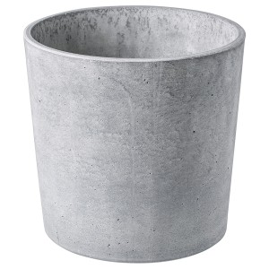 IKEA BOYSENBÄR plant pot, indoor/outdoor light gray, 7 ½ in, Ikea Outlet | 5914TWYJI