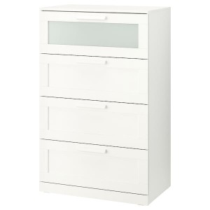 IKEA BRIMNES 4-drawer chest, 30 3/4x48 7/8 in White, Ikea Outlet | 6081PIBRT