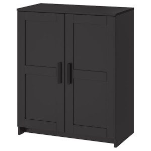 IKEA BRIMNES Cabinet with doors, 30 3/4x37 3/8 in Black, Ikea Outlet | 0769IAFVP