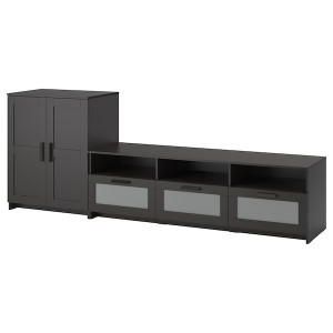 IKEA BRIMNES TV storage combination, 101 5/8x16 1/8x37 3/8 in Black, Ikea Outlet | 5486RLSJE