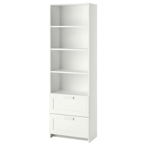 IKEA BRIMNES bookcase, 23 5/8x74 3/4 in White, Ikea Outlet | 0895SQJMV