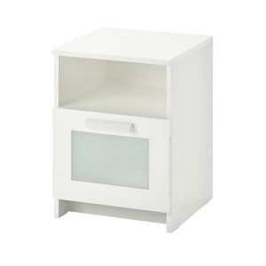 IKEA BRIMNES nightstand, 15 3/8x16 1/8 in White, Ikea Outlet | 9476UXMFS